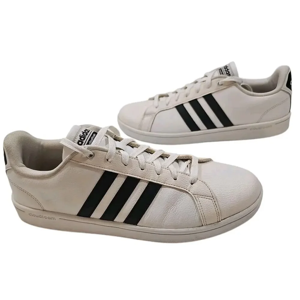Adidas ~Men's Size 12~ Cloudfoam Neo White Black - AW4294-